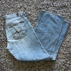 7 For All Mankind jeans light wash jeans, size 31.
